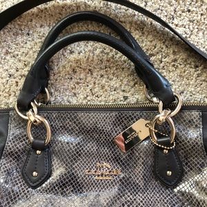 Coach snakeskin handbag